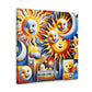 Joyful Celestial Encounters - Canvas