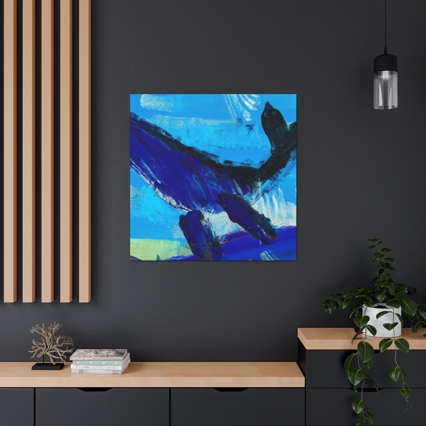 "Whale in Expressionism" - Canvas