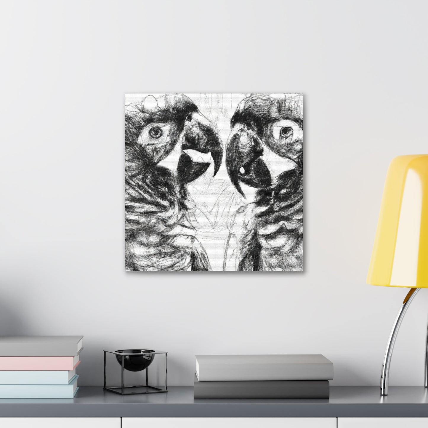 Amazon Paradise Parrots - Canvas