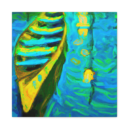 "Canoe on the River" - Canvas