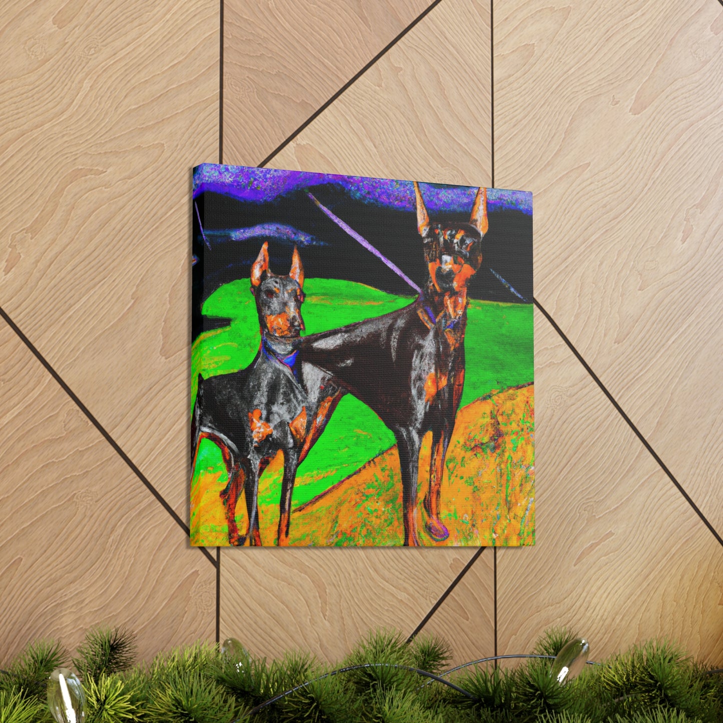 "Doberman's Primal Sentry" - Canvas