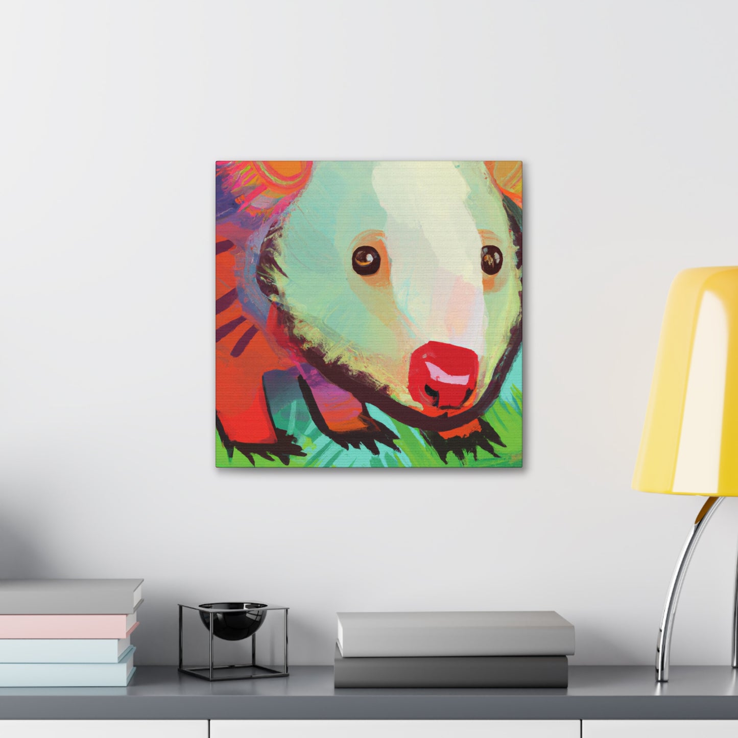 "Wombat in Expressionism" - Canvas