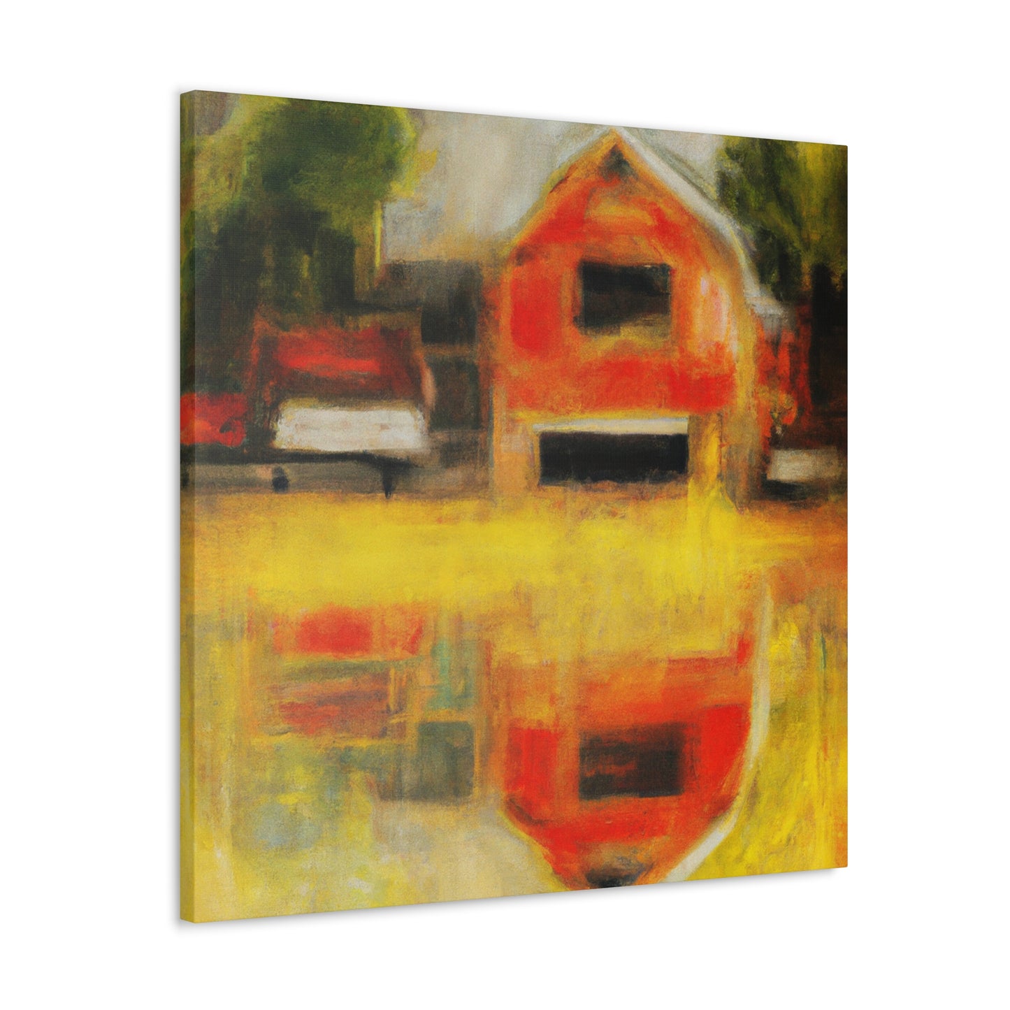 "A Barn in Impressionism" - Canvas