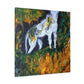 Lynx Among Abstracts - Canvas