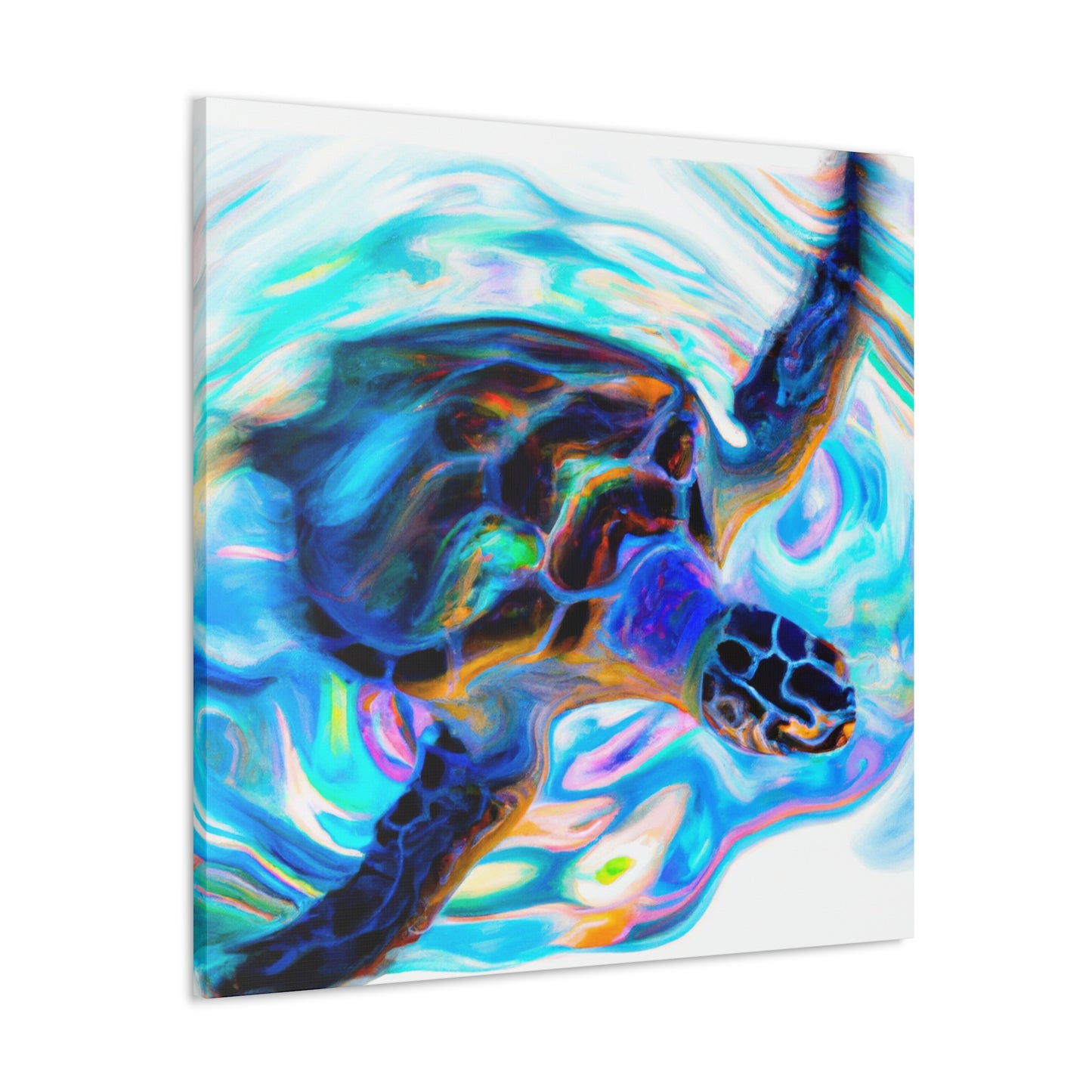 Sea Turtle Mural. - Canvas