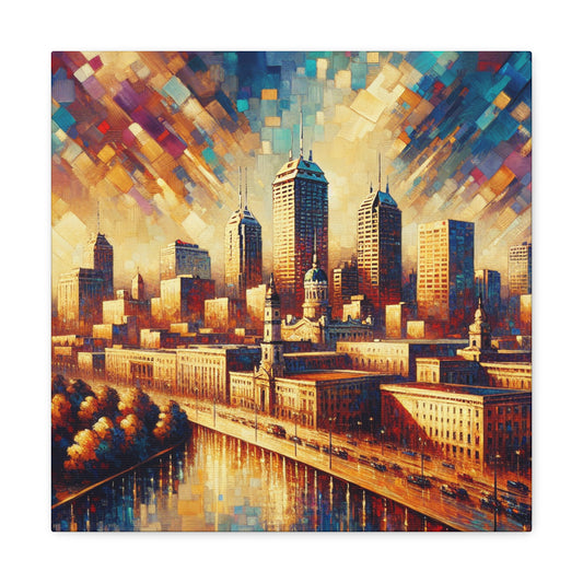 "Serene Hymn of Indianapolis" - Canvas