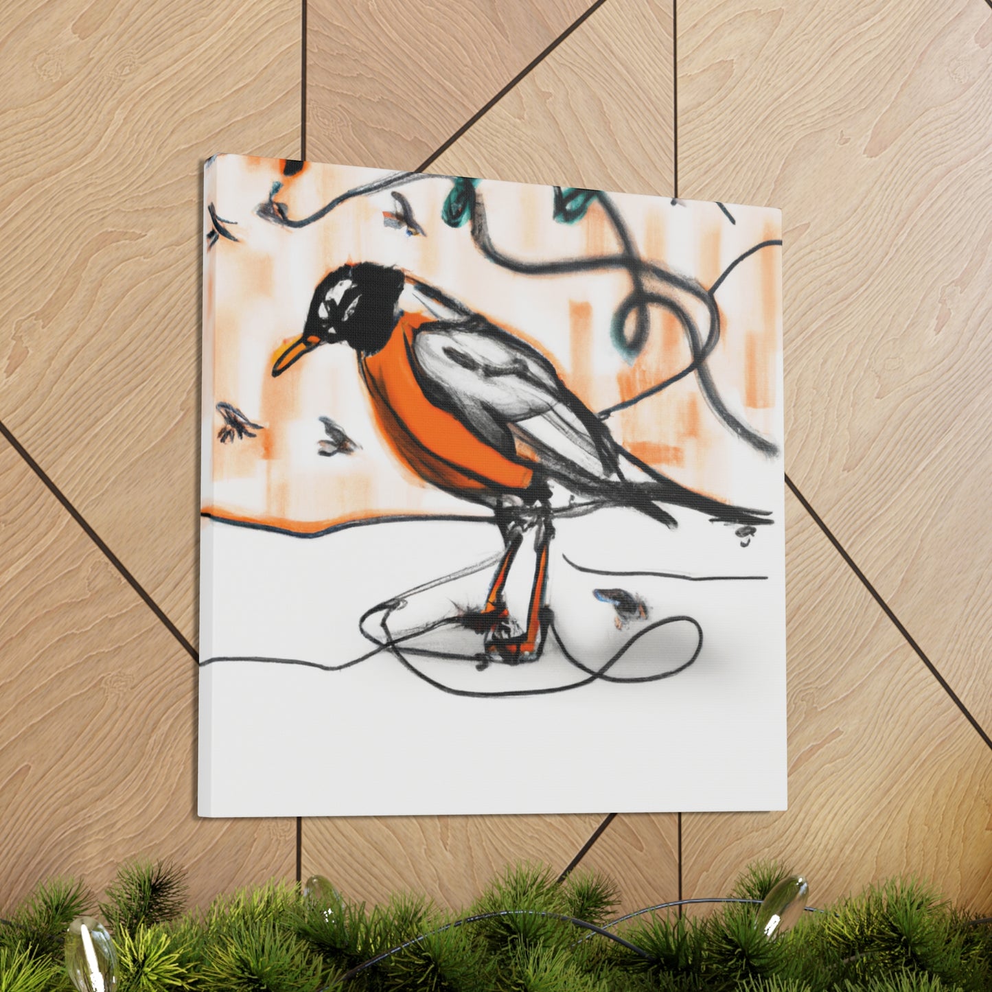 "Robins in Reverie" - Canvas