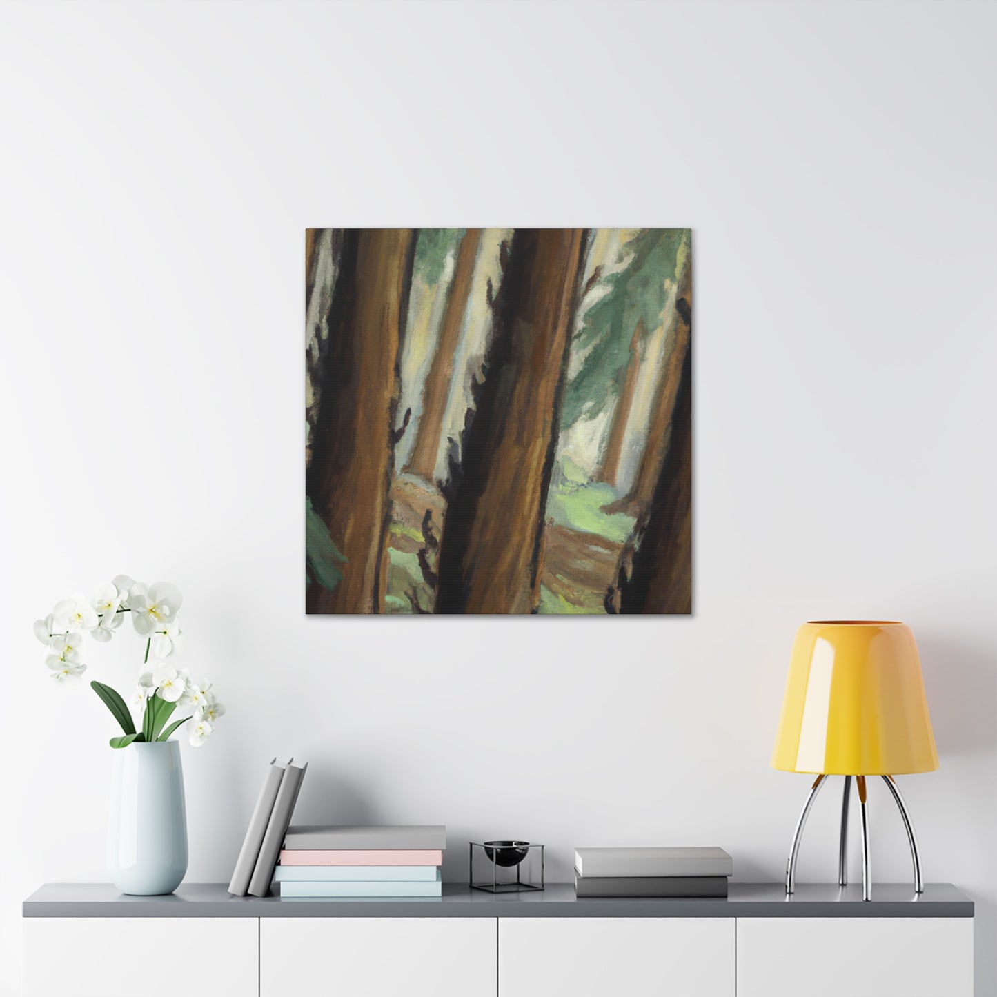 Redwood in Bloom. - Canvas