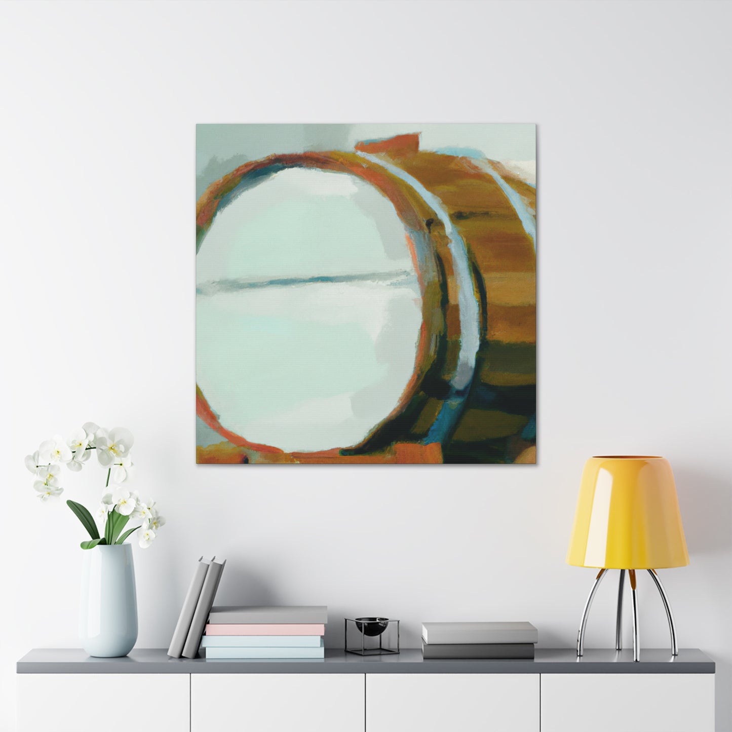 Whiskey Barrel Palette - Canvas