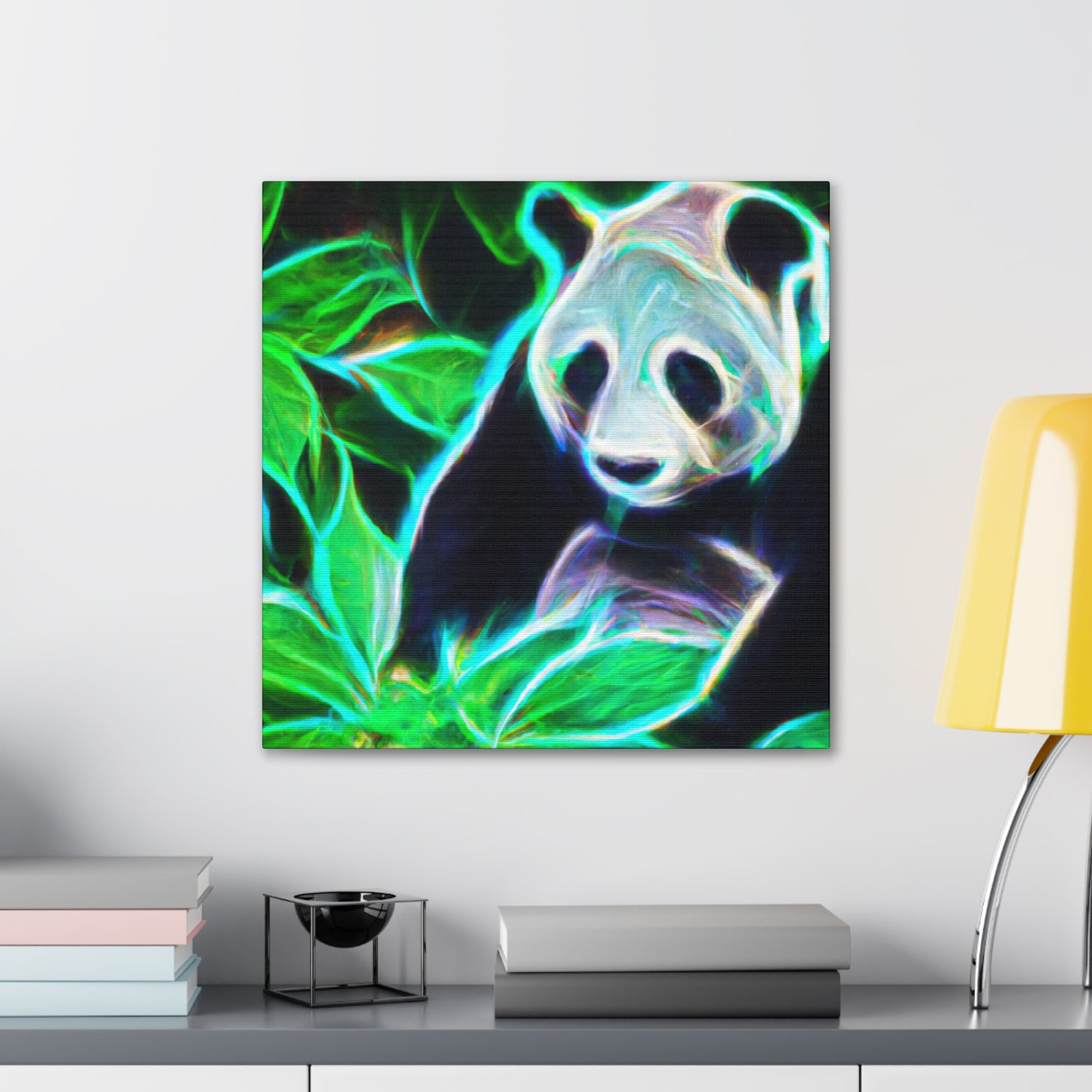 Giant Panda Mosaic Art - Canvas