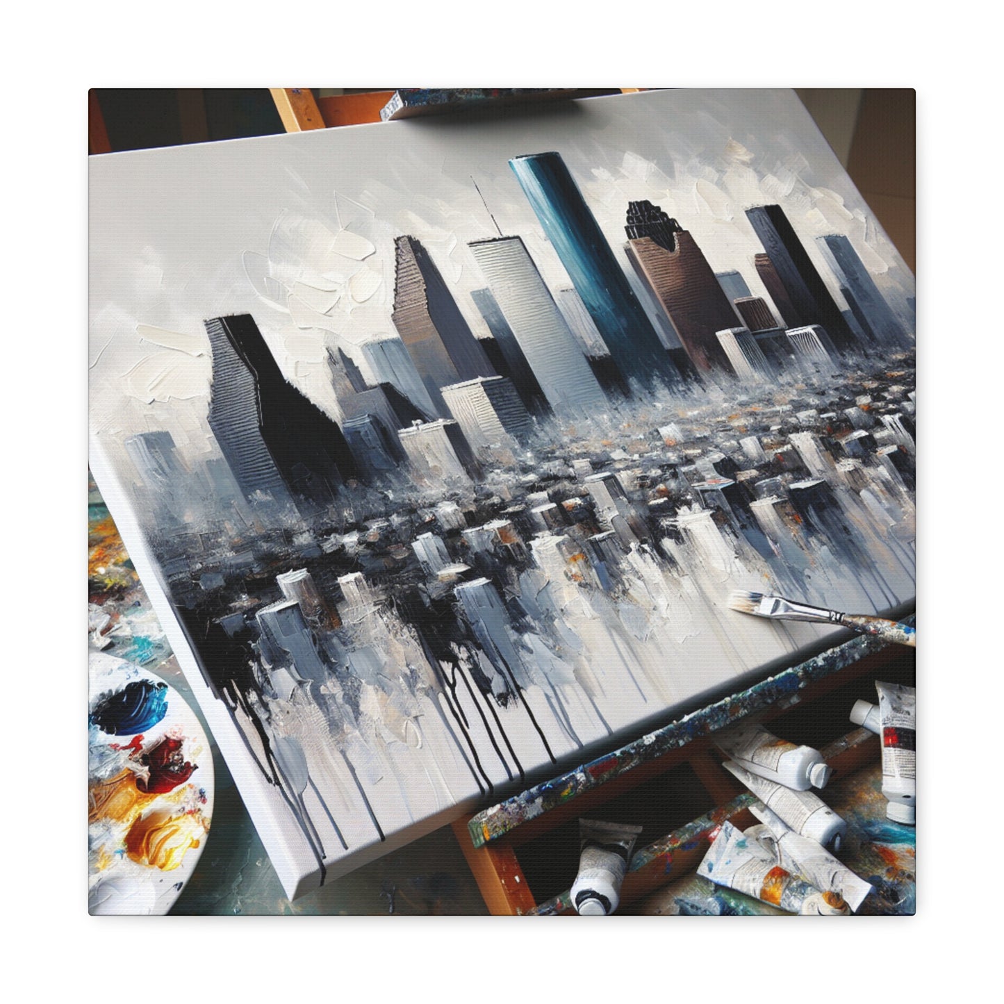 Concrete Dream of Houston - Canvas