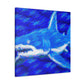 "Shark's Midnight Mist" - Canvas