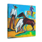 Horses in the Meadow - Canvas