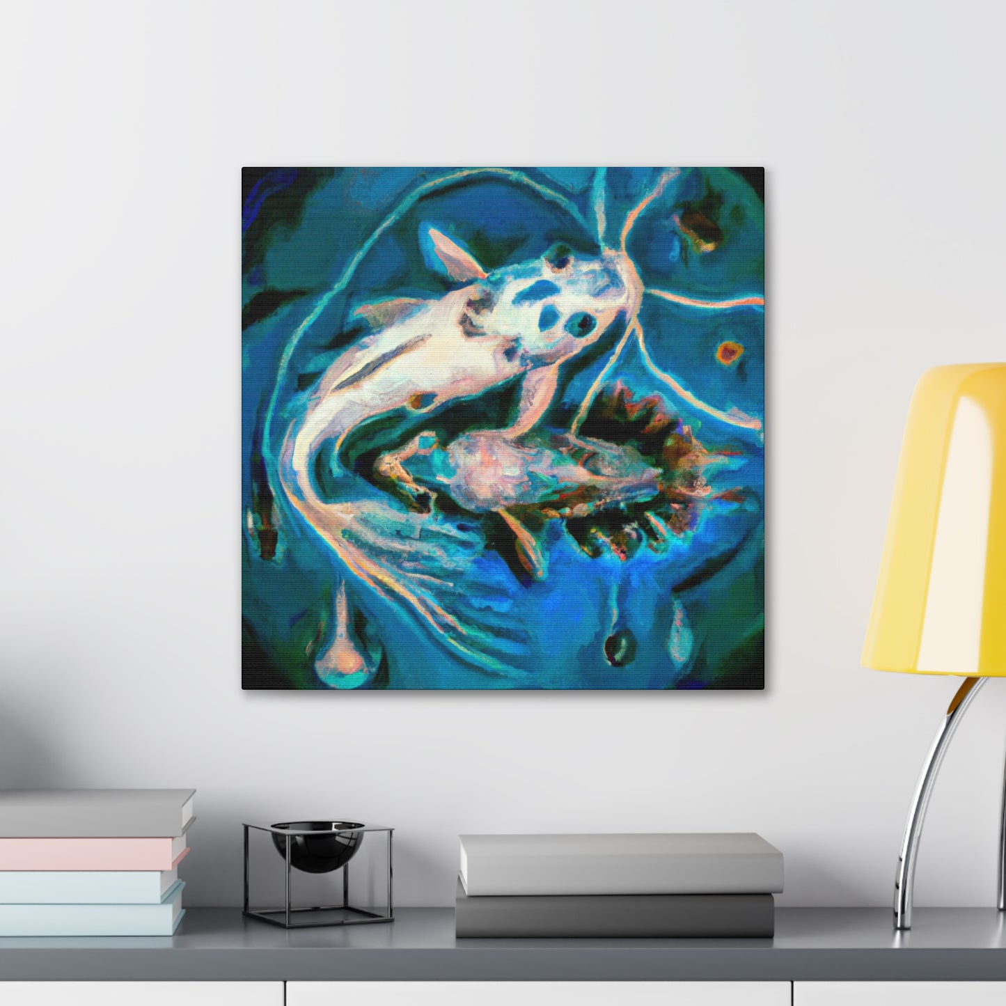 "Corydoras Catfish Gala" - Canvas