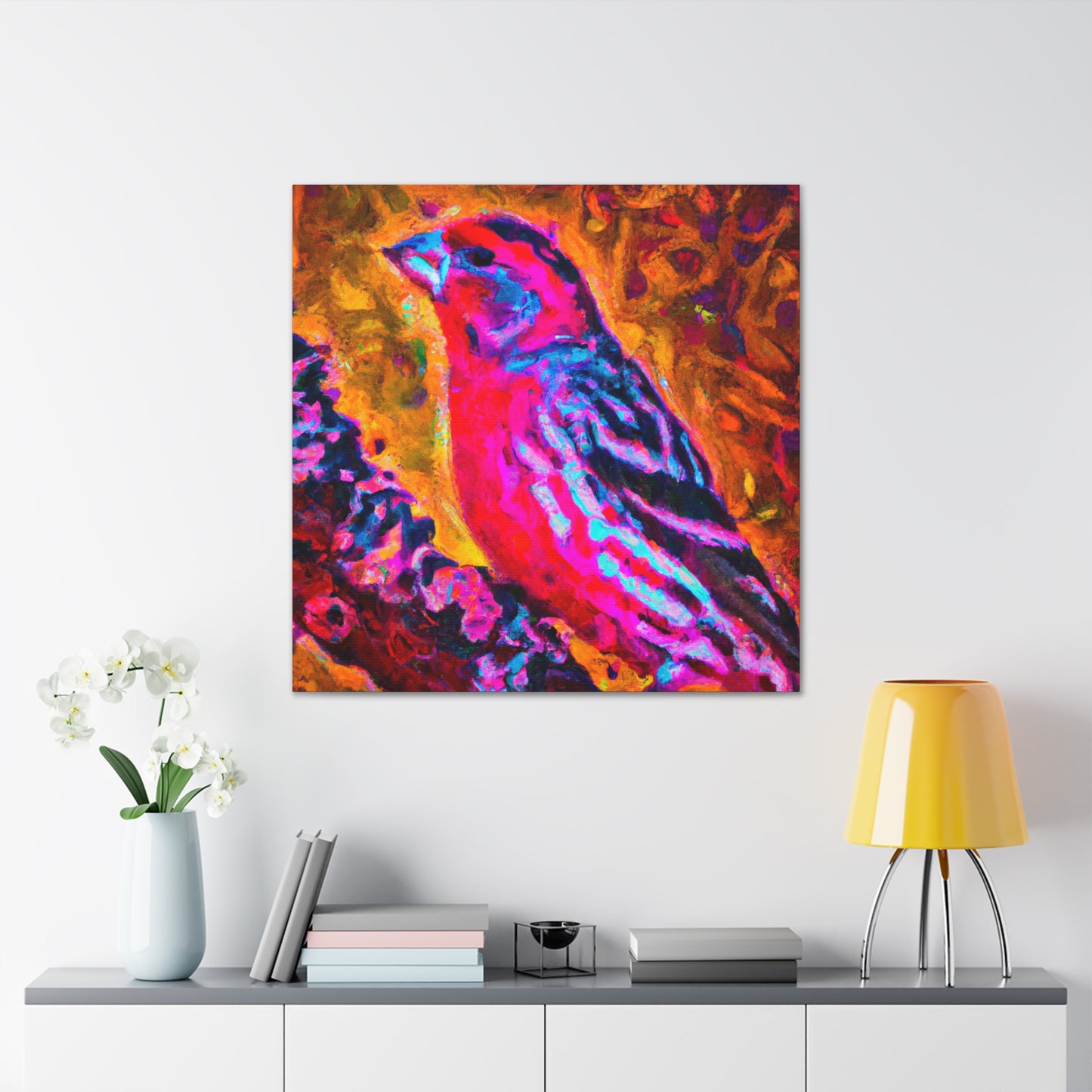 Finch in Morning Light - Canvas