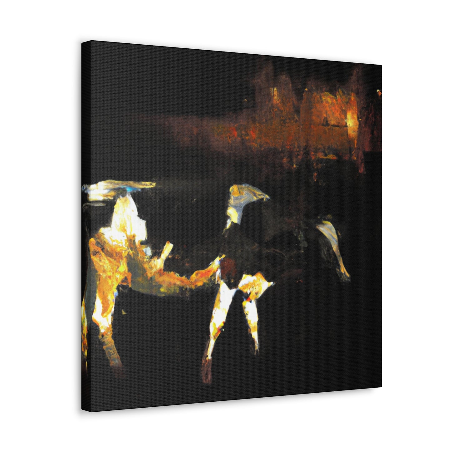 Milky White Dairy Cow - Canvas