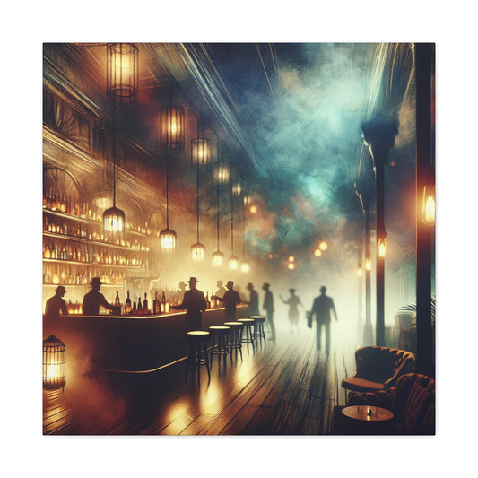 Smoky Serenity Lounge - Canvas