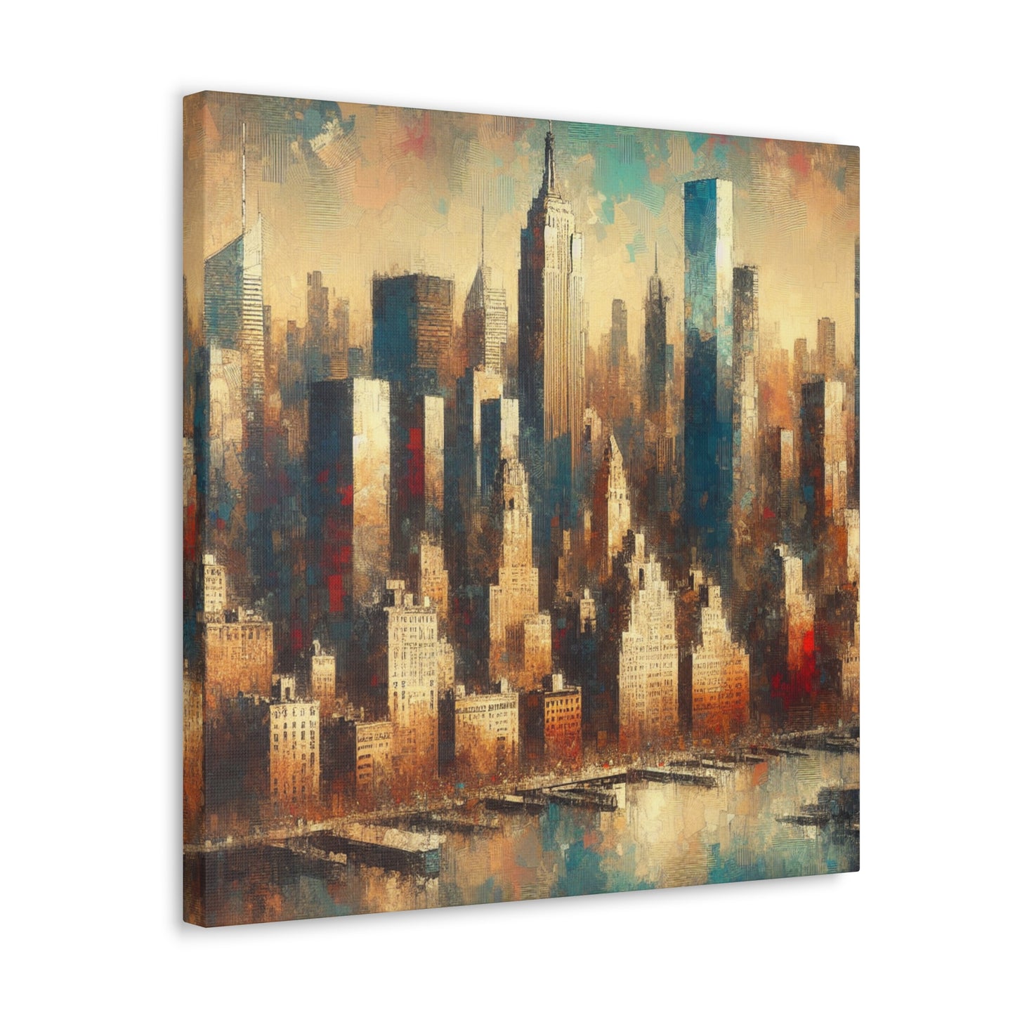 City symphony of chaos. - Canvas