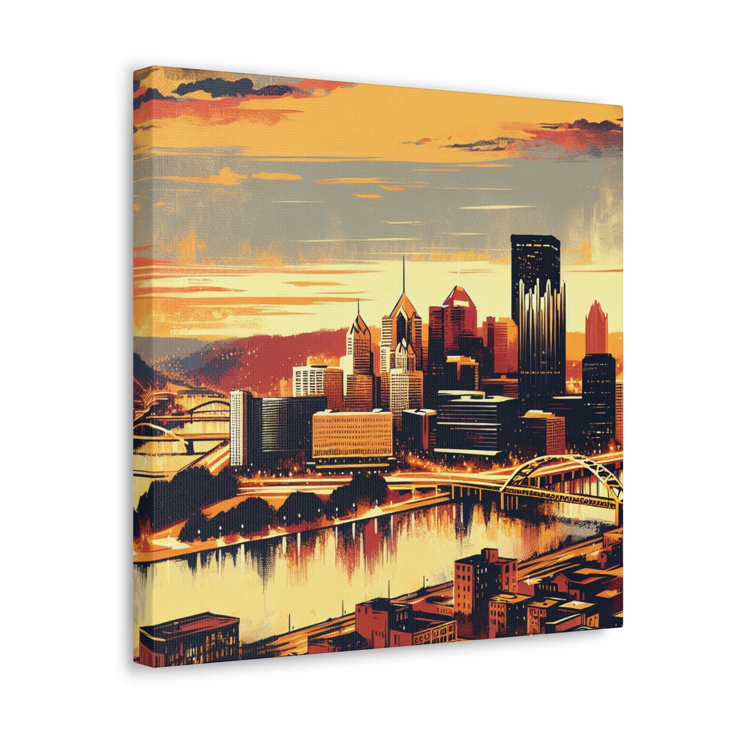 Steel City Dreamscape Dawn - Canvas