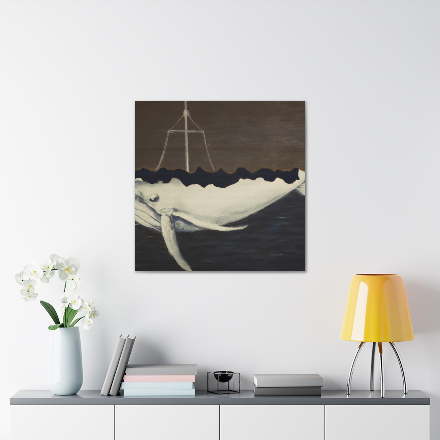 Whale in Reflection - Canvas