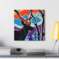 Deer Amidst Pop Art - Canvas