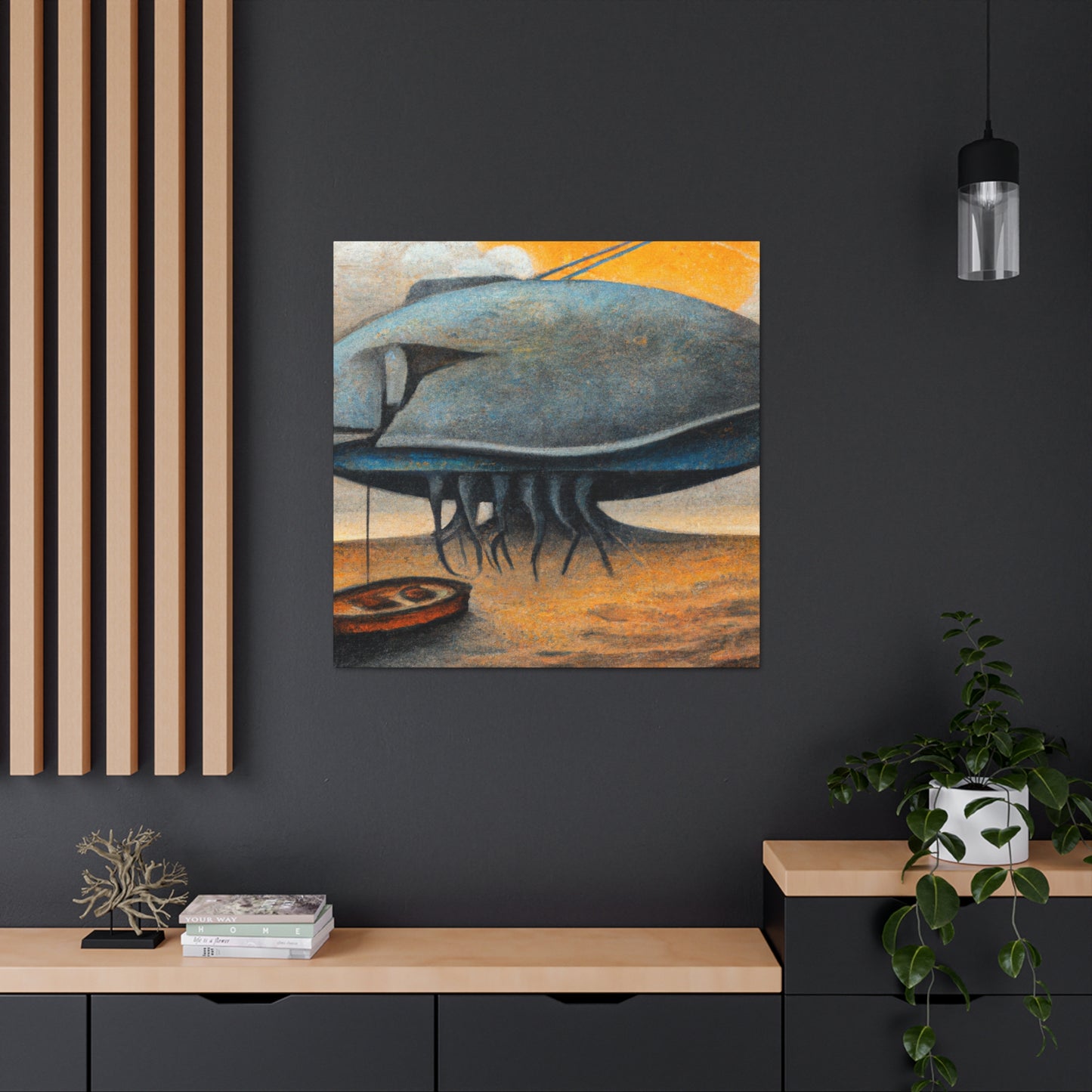 Bass Fishing Dreamscape - Canvas