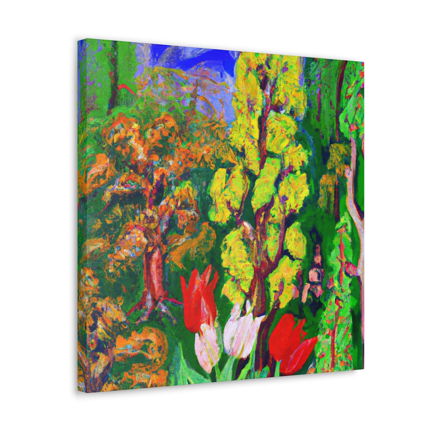 "Tulip Bouquet Abloom" - Canvas