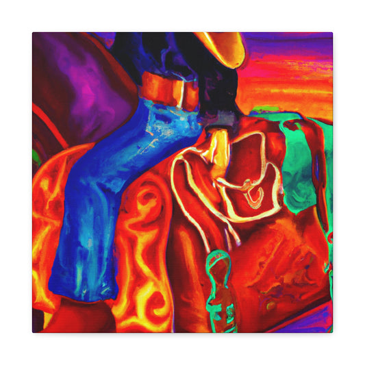 "Saddle Bags Richly Hued" - Canvas