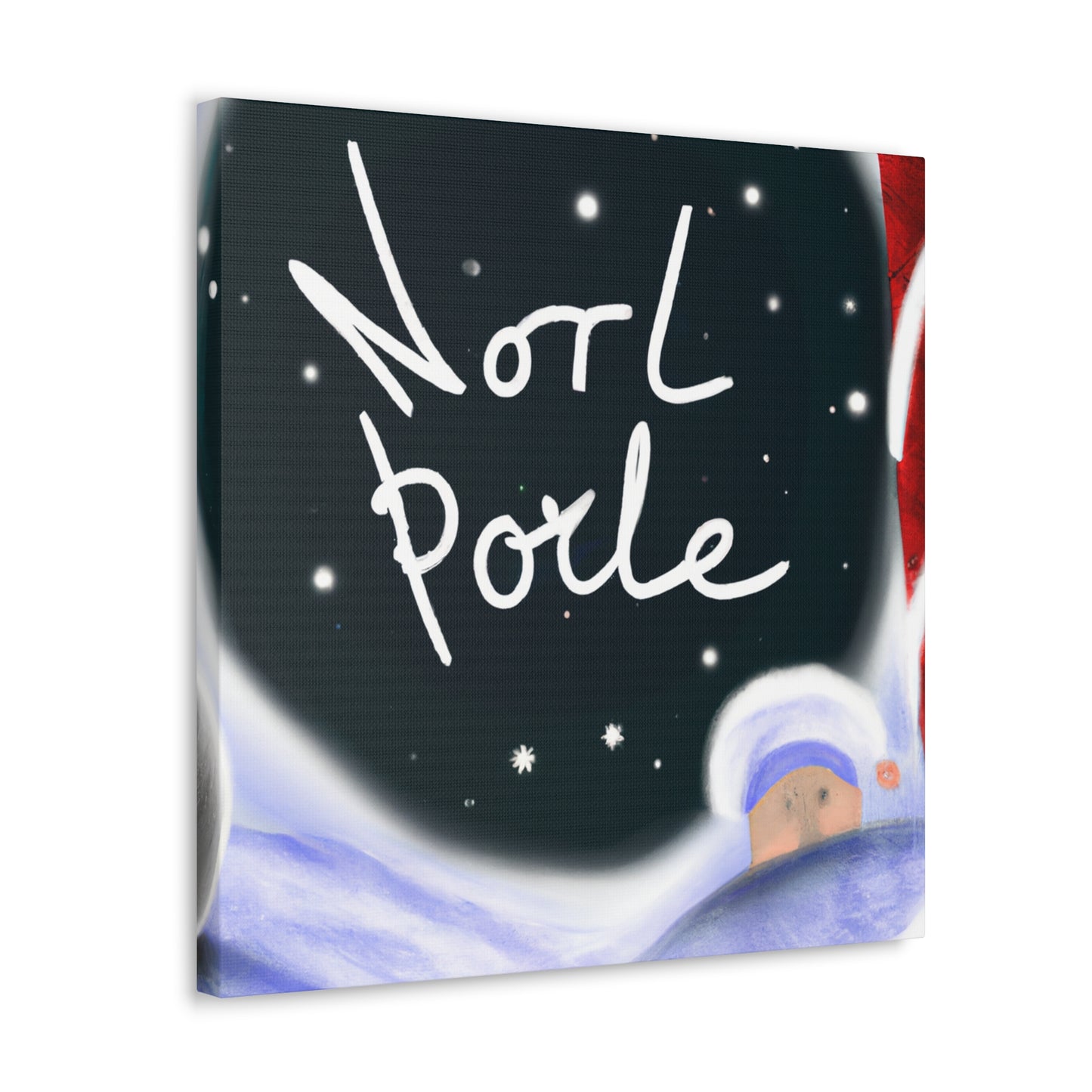 "North Pole Paradise Scene" - Canvas