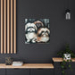 "Pekingese Gazing Wondrously" - Canvas