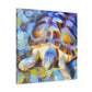 "Box Turtle in Impressionism" - Canvas