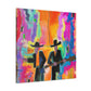 "Picket Line Protestors" - Canvas