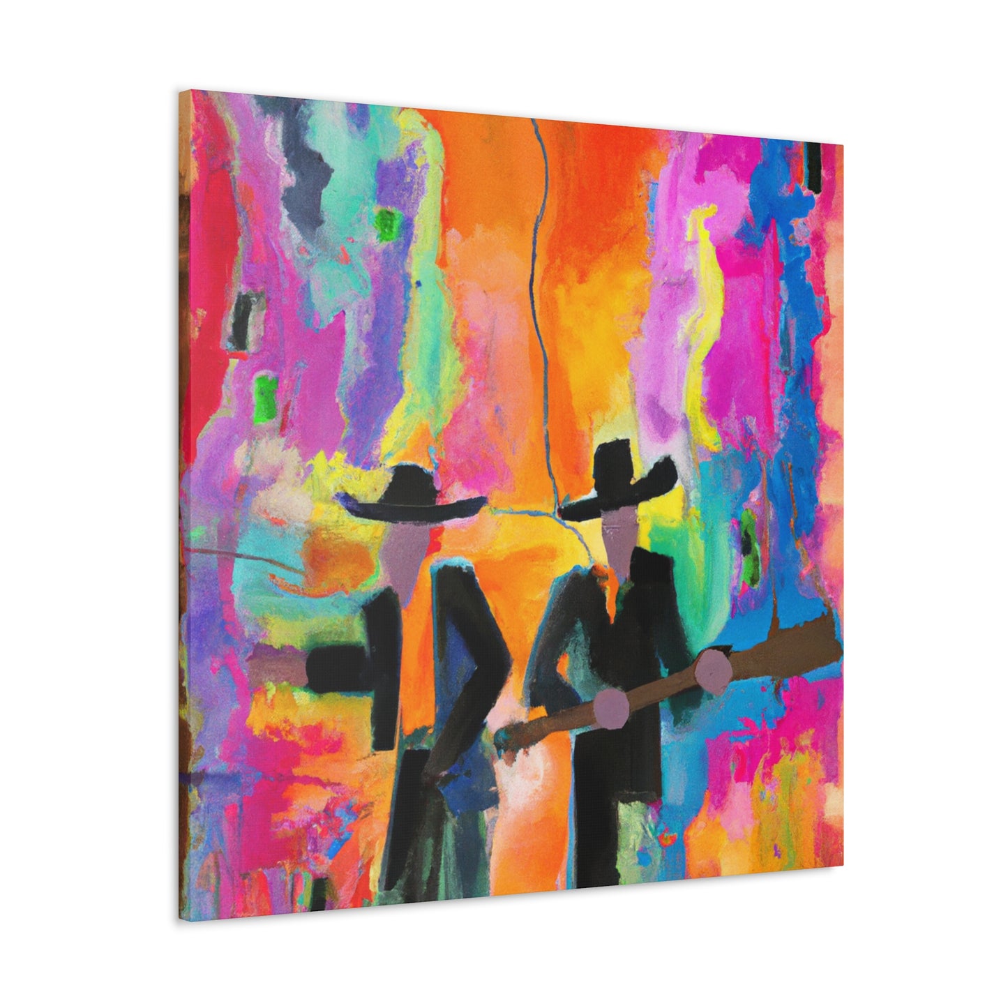 "Picket Line Protestors" - Canvas