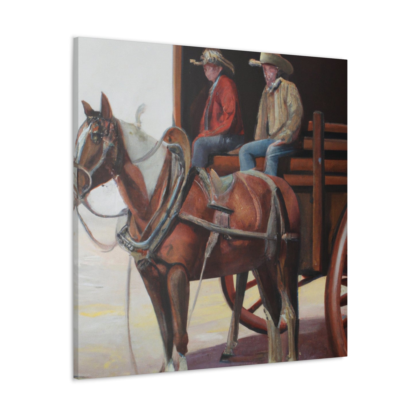 Stagecoach in Motion - Canvas