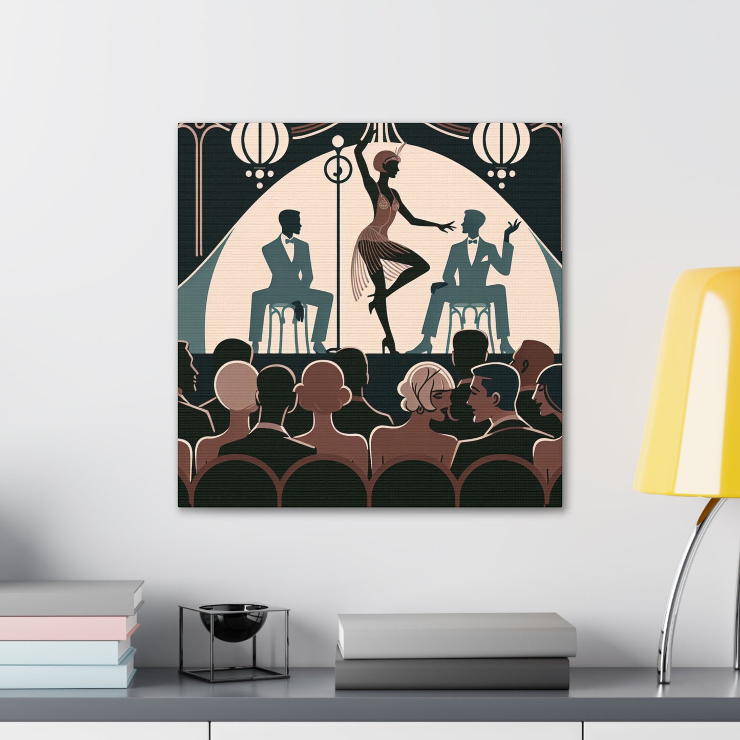 "Luminous Cabaret Whispers" - Canvas