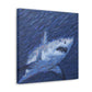 Great White Shark Apart - Canvas