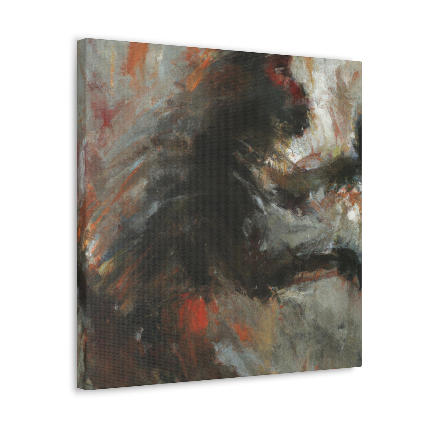 Monkeys in Moonlight. - Canvas