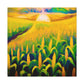 "Corn Field in Moonlight" - Canvas