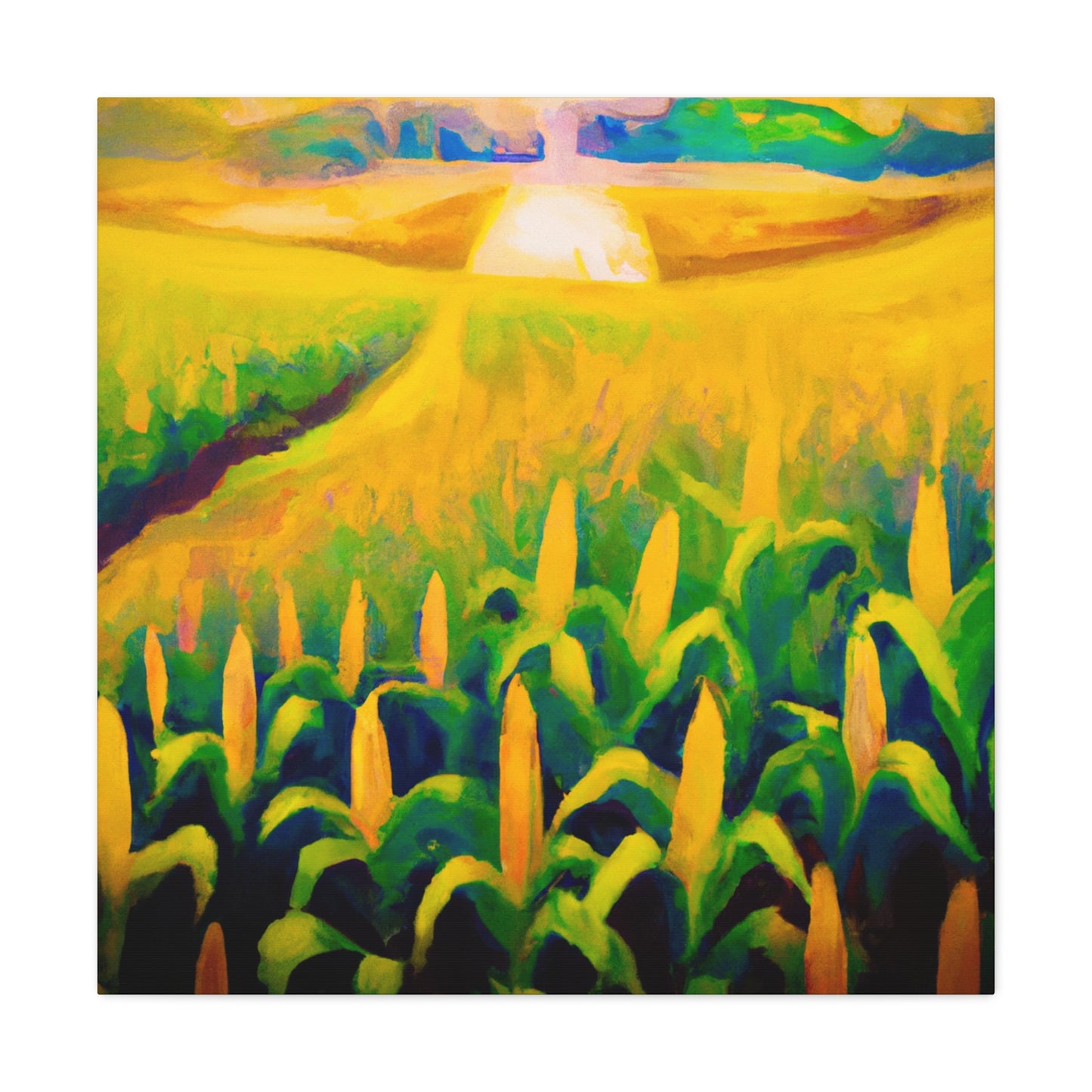 "Corn Field in Moonlight" - Canvas