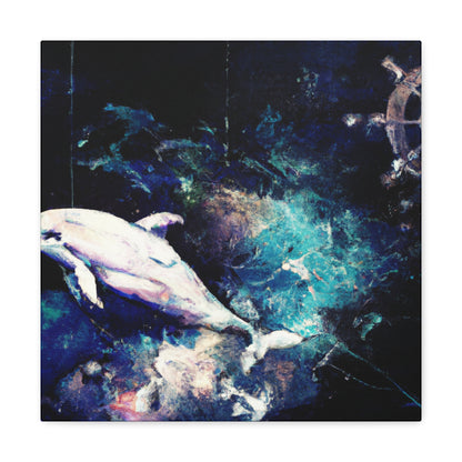 Dancing Dolphin Delight - Canvas