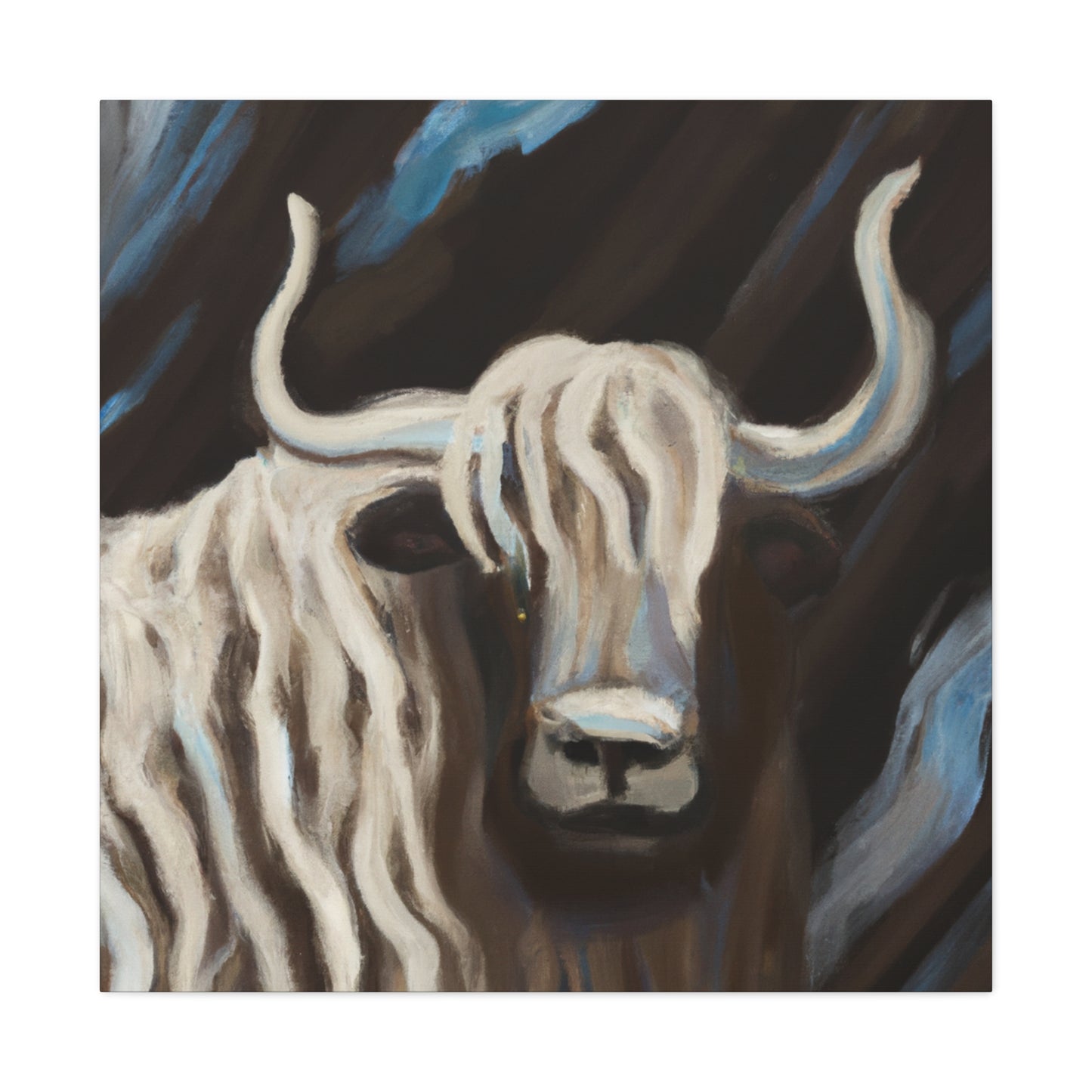 Yaks in Abstract Chaos - Canvas