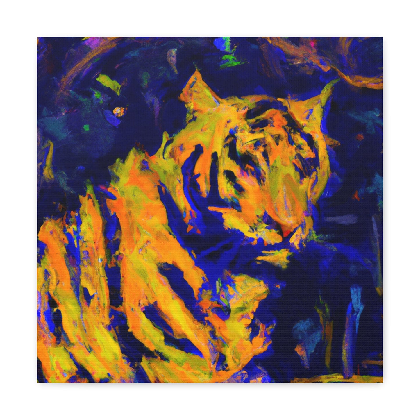 Tiger's Abstract Roar - Canvas