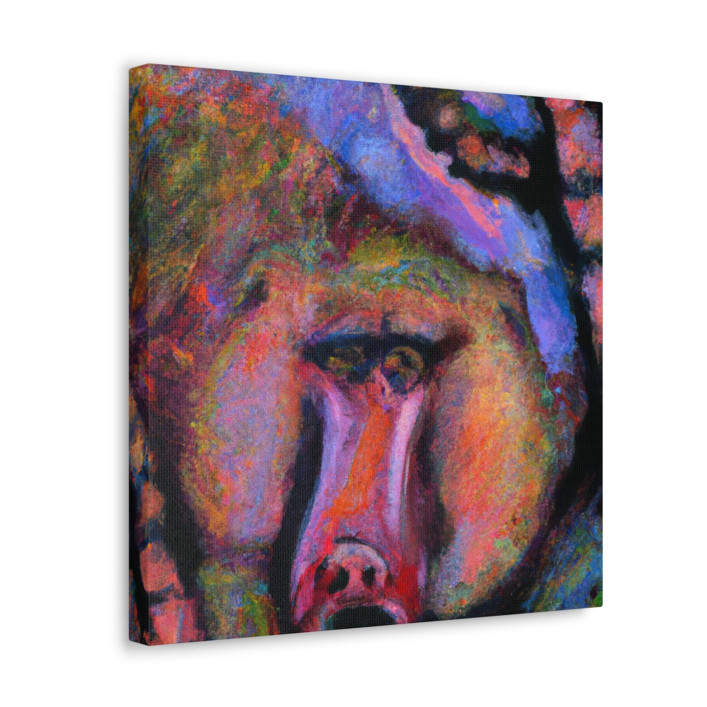 "Baboon in Abstract Form" - Canvas