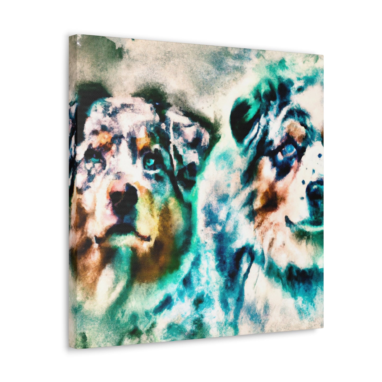 "Furry Aussie Shepherd" - Canvas