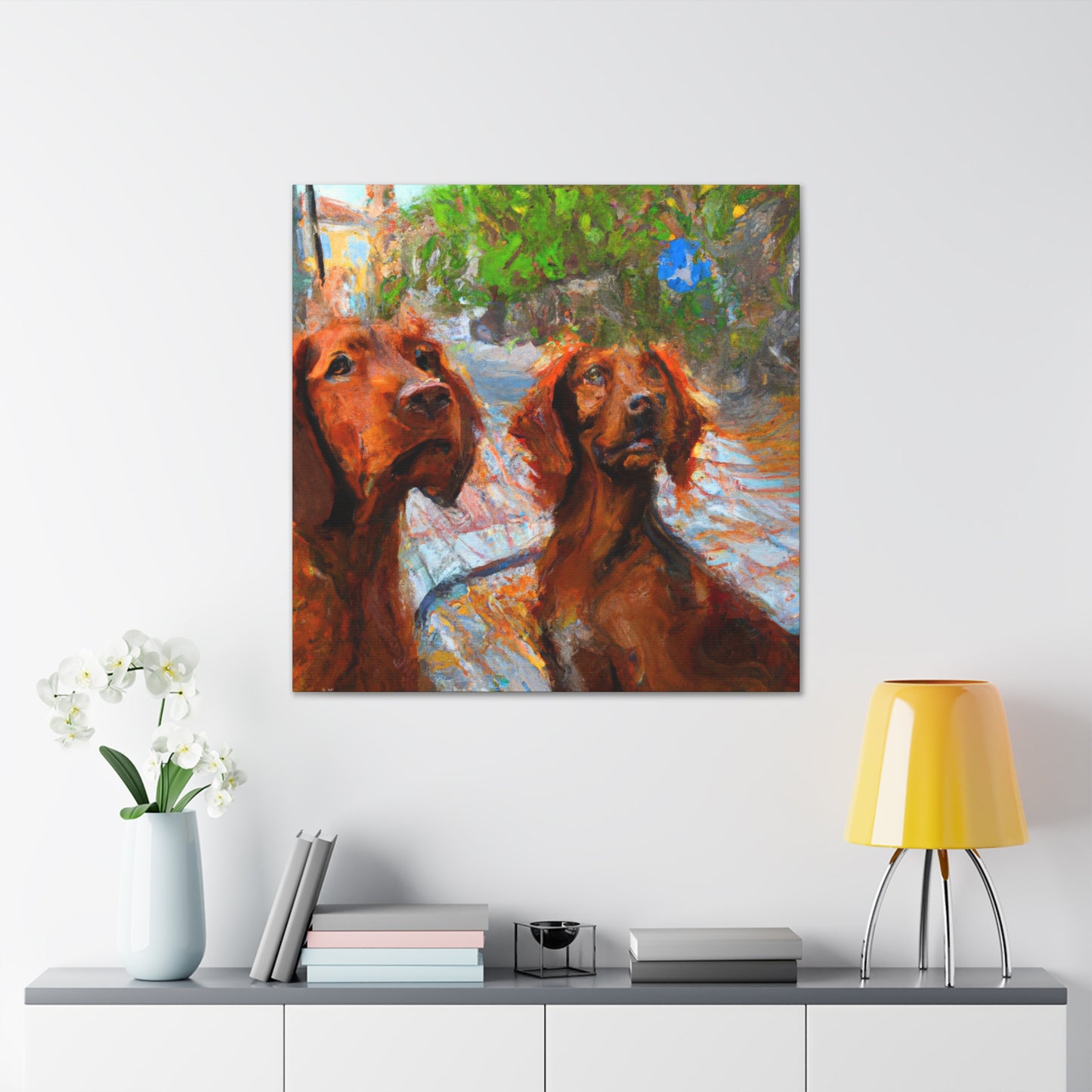 Irish Setter Portrait - Canvas