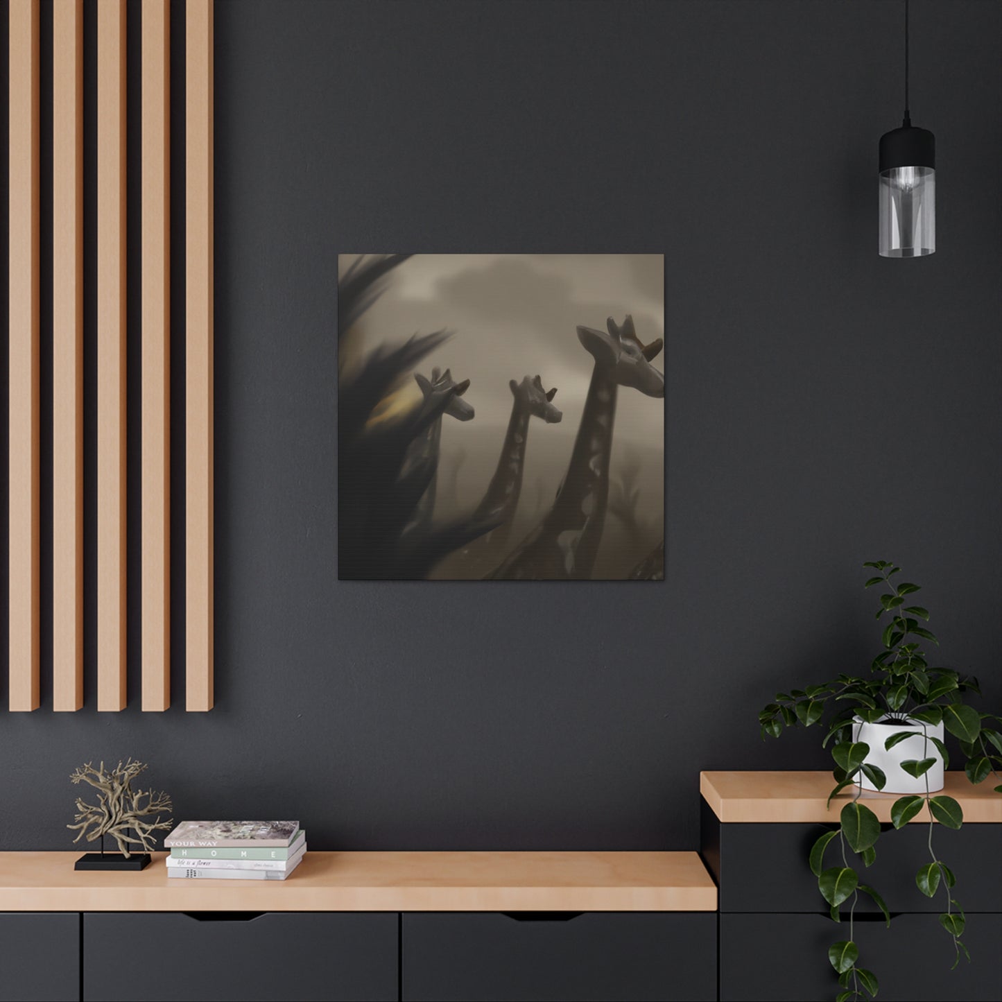 Giraffe in the Sky - Canvas