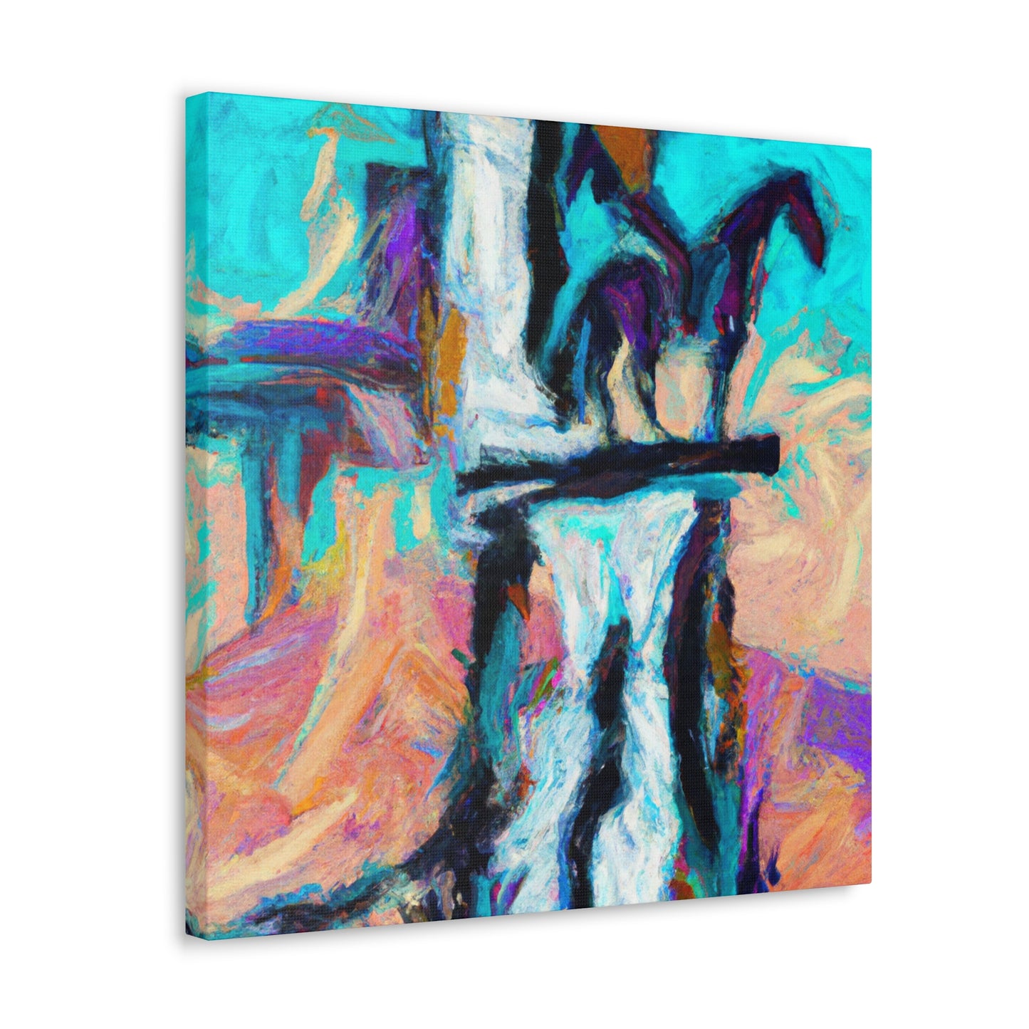 "Hitching Post Reflection" - Canvas