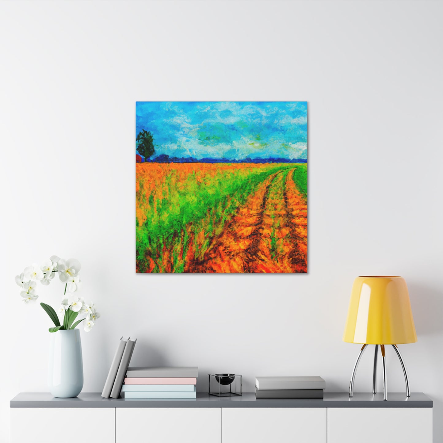 Golden Harvest Fields - Canvas