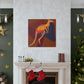 Kangaroo In Art Deco - Canvas