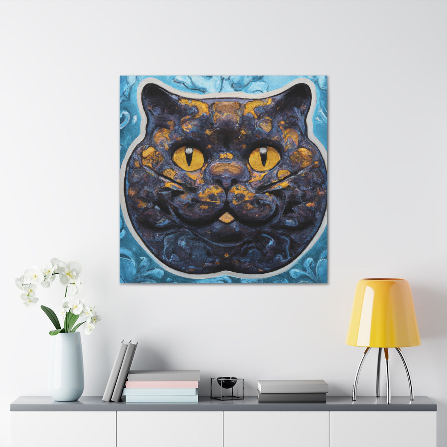 Curious British Shorthair - Canvas